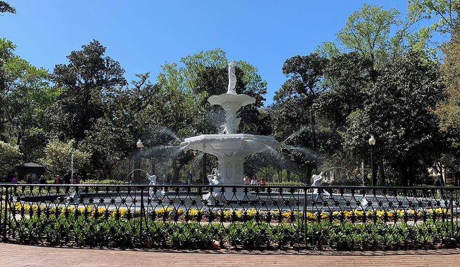 The fountain in Forsyth Park, Savannah, Georgia