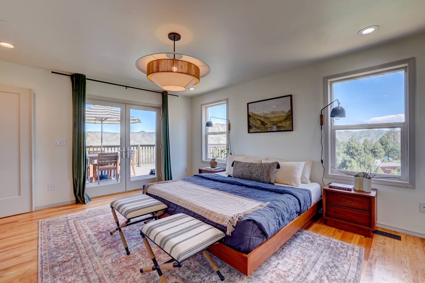 Primary Bedroom with king bed